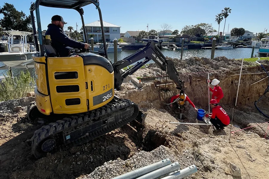 Pre-Construction Pier Installation in Largo, FL